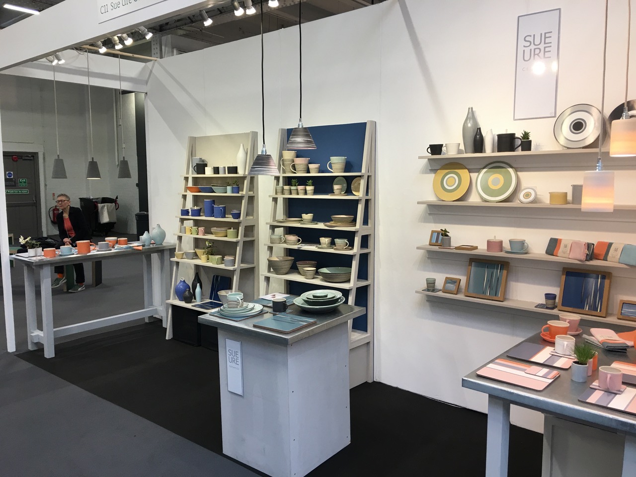 Sue Ure Ceramics stand at Top Drawer show 2020