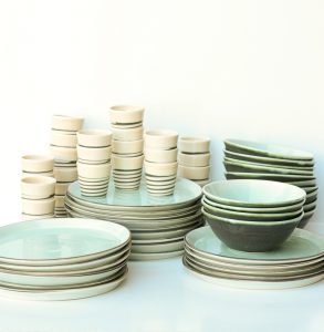 New contemporary bespoke tableware for the Hotel de France. 3